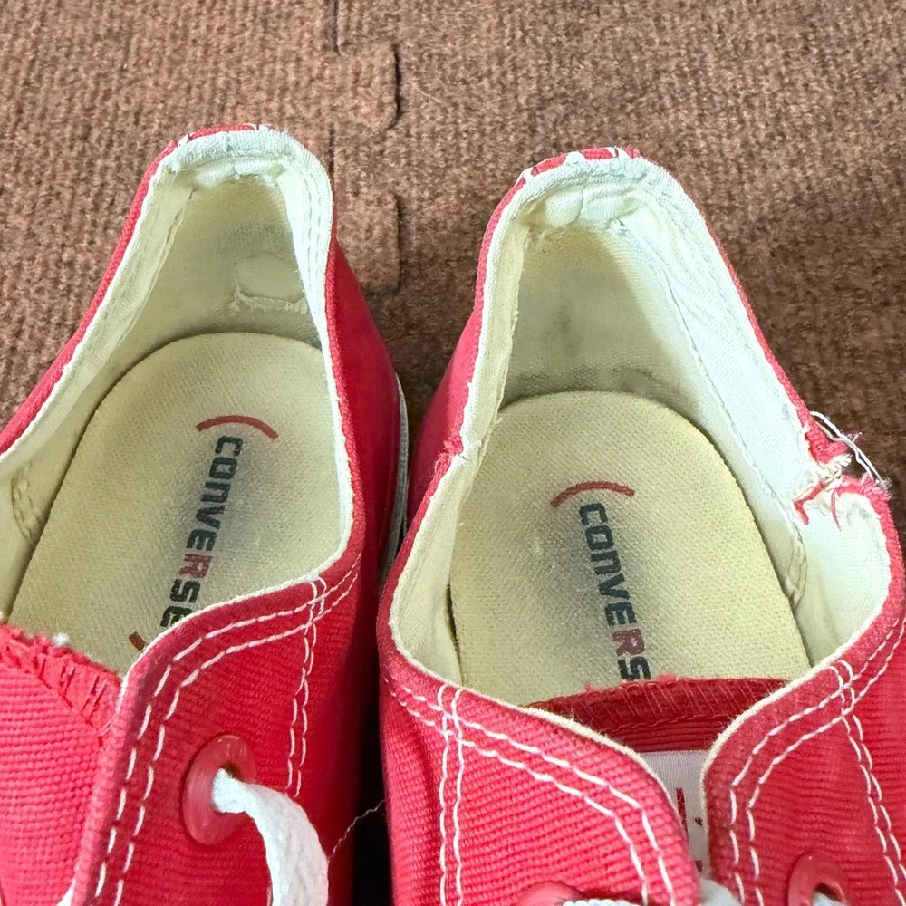 Converse Chuck Taylor All Star Low Product Red Vintage Mens 12 Red 106131F C- - Picture 13 of 13